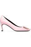 ROGER VIVIER BELLE VIVIER TROMPETTE LEATHER PUMPS