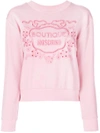 BOUTIQUE MOSCHINO LONG SLEEVED LOGO SWEATER,A1704112512605569