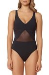 BLEU ROD BEATTIE BLEU BY ROD BEATTIE STRAPPY BACK ONE-PIECE SWIMSUIT,RBDM18245