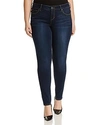Slink Jeans Frayed Step Hem Stretch Skinny Jeans In Amber
