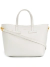 TOM FORD TOM FORD SMALL T TOTE BAG - WHITE,L1079TCE812640390