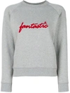 ALEXA CHUNG FANTASTIC SLOGAN SWEATSHIRT,1704JE30CO20612633004