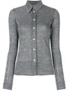 Alexa Chung Metallic Stretch-knit Top