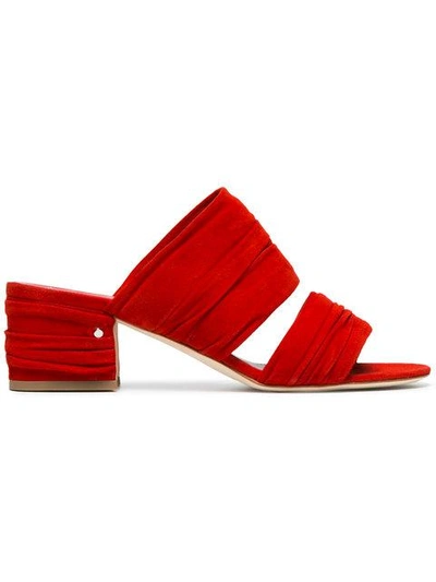 Laurence Dacade Red Roger 60 Suede Mules