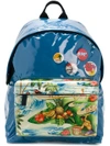 DSQUARED2 exotic print backpack,BPM00041680053412624241