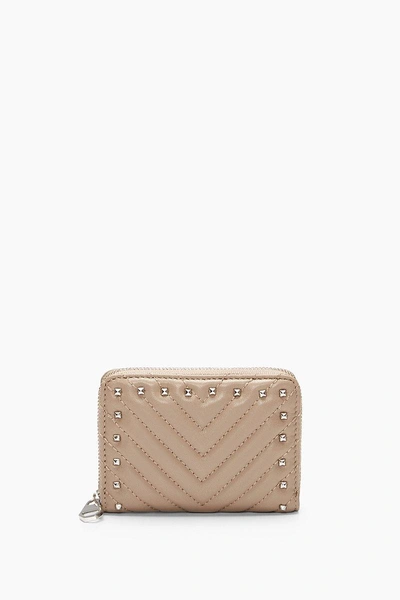 Rebecca Minkoff Half Zip Wallet In Dark Cammeo