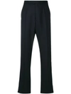 Thom Browne Seamed Elastic Stripe Skinny Wool Trouser