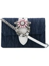 MIU MIU EMBELLISHED SHOULDER BAG,5BH077VOJM2BSI12631410