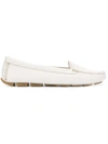 PRADA PRADA LOGO LOAFERS - WHITE,1DD067F00505312644543