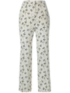 PRADA floral print trousers,P285ACS1811QH412611262