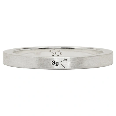 Le Gramme Silver Brushed 'le 3 Grammes' Ribbon Ring