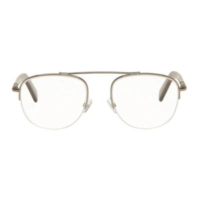 Tom Ford Silver Ft5450 Pilot Glasses In 028