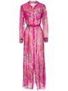 AMIR SLAMA AMIR SLAMA ROSE PRINT COVER-UP - PINK,110258112489418