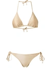 Amir Slama Triangle Bikini Set In Neutrals