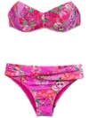 Amir Slama Bandeau Bikini Set In Pink