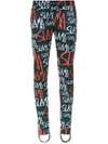 Amir Slama Stirrup Track Trousers In Black