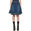 SACAI Blue Denim Skirt,18-03611