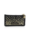 ALEXANDER MCQUEEN Studded Leather Zippered Card Holder