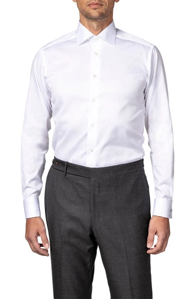 Eton Contrast Contemporary-fit Cotton Dress Shirt In White