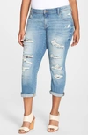 LUCKY BRAND 'REESE' RIPPED BOYFRIEND JEANS,7Q10177