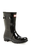 HUNTER 'ORIGINAL SHORT' GLOSS RAIN BOOT,WFS1000RGL