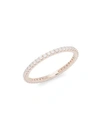 KC DESIGNS Stack & Style Diamond & 14K Rose Gold Ring,0400095745146