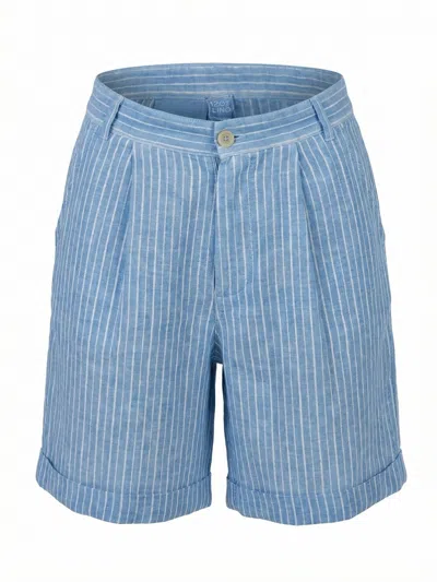 120%lino Bermuda In Blue