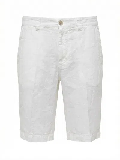 120%lino Bermuda In White