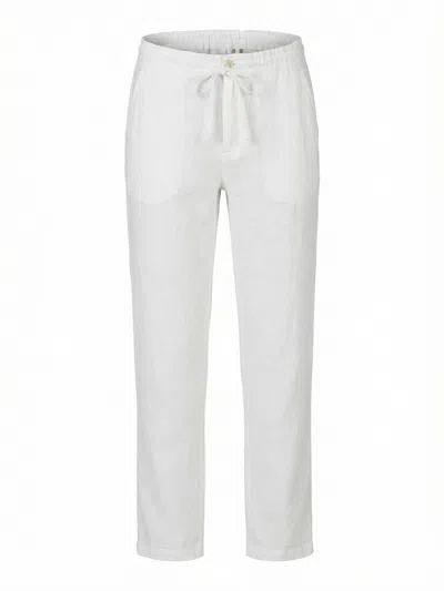 120%lino Drawsting Pants In White