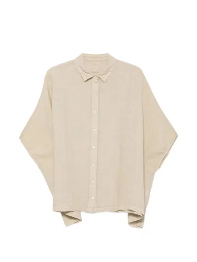 120%lino Short Sleeve Shirt In Neutral