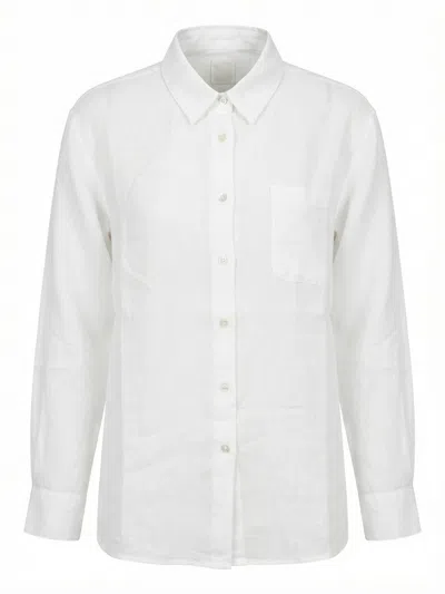 120%lino Short Sleeve Shirt In Nude