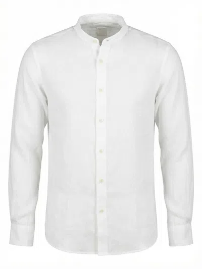 120%lino Slim Fit Shirt In White