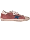 GOLDEN GOOSE PINK WHITE SUPERSTAR LOW trainers,10366446