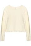A.L.C WOMAN RIBBED-KNIT SWEATER WHITE,US 7789028784000552
