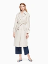 KATE SPADE RELAXED TWILL TRENCH COAT,SMALL