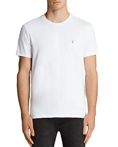 Allsaints Mens Opticwhite Tonic Crewneck Cotton-jersey T-shirt Xl In Optic White