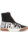 GIVENCHY LOGO-PRINT CANVAS HIGH-TOP SNEAKERS