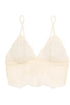 Anine Bing Stretch-lace Soft-cup Bra In Ecru