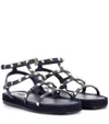 VALENTINO GARAVANI TORCHON LEATHER SANDALS,P00298539