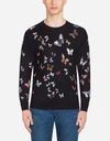 DOLCE & GABBANA PRINTED SILK KNIT,GX072TJAHADHNI48