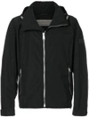 Burberry Packaway Hood Showerproof Jacket In Black