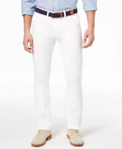 Tommy Hilfiger Men's Th Flex Stretch Regular-fit Chino Pant In White
