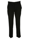Prada Cropped Tailored Trousers In Black