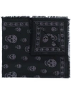 ALEXANDER MCQUEEN SKULL PRINT SCARF,1106404201Q12612660