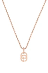 GUCCI GUCCI GG RUNNING NECKLACE IN METALLICS,YBB357120002