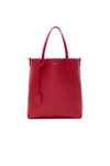 Saint Laurent Small Crossbody Shopper Bag In Red
