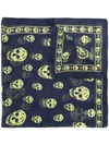 Alexander Mcqueen Classic Silk Chiffon Skull Scarf