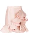 STELLA MCCARTNEY ruffled mini skirt,503023SFA0712625319