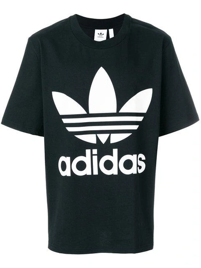 Adidas Originals Trefoil T-shirt In Black