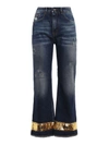 DOLCE & GABBANA 5 POCKET DENIM PANTS,10386909